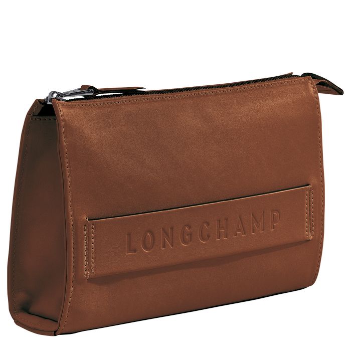 Longchamp 3D Miesten Kytkinlaukku Ruskea | 0184239-OX