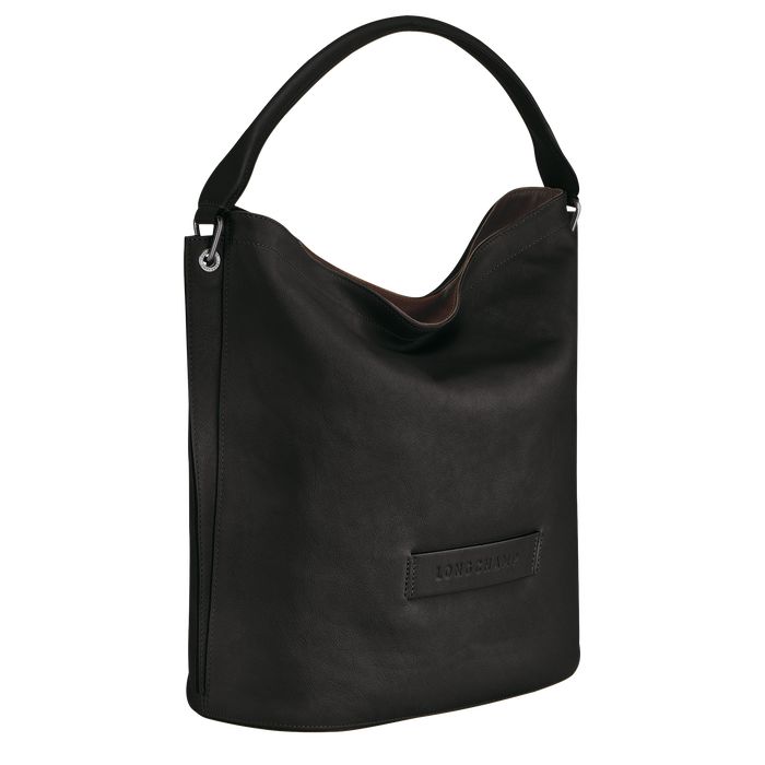 Longchamp 3D Naisten Olkalaukku Mustat | 8036217-TL