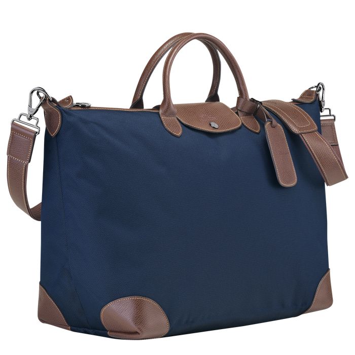 Longchamp Boxford Miesten Matkakassit Sininen | 8473562-QZ