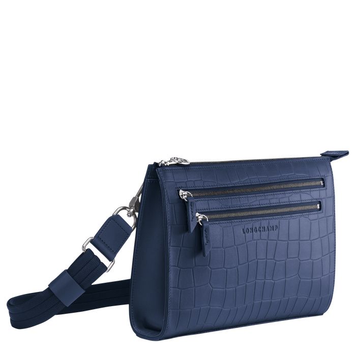 Longchamp Croco Block Miesten Crossbody Laukut Laivastonsininen | 2830491-GK