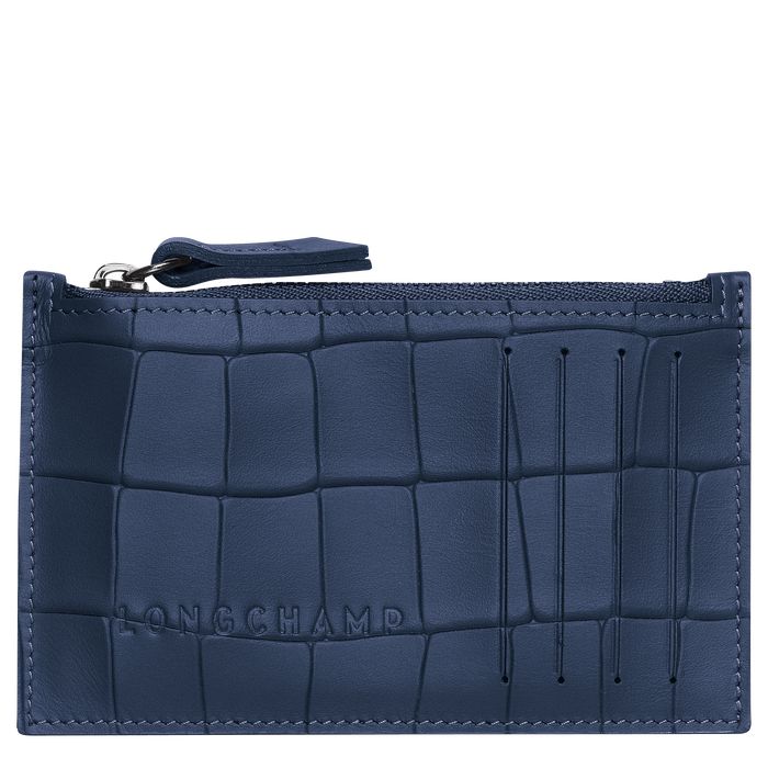 Longchamp Croco Block Miesten Kolikkokukkarot Laivastonsininen | 1749035-GJ