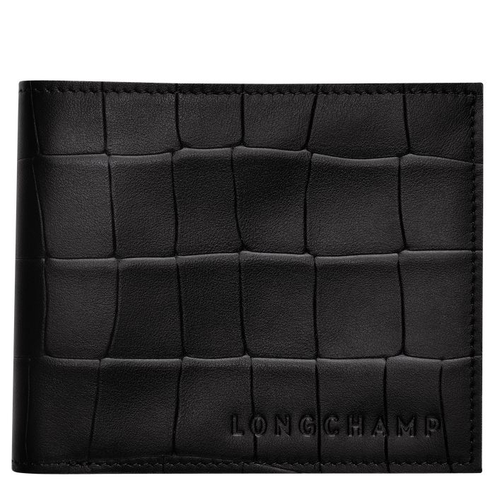 Longchamp Croco Block Miesten Lompakko Mustat | 0352714-JA