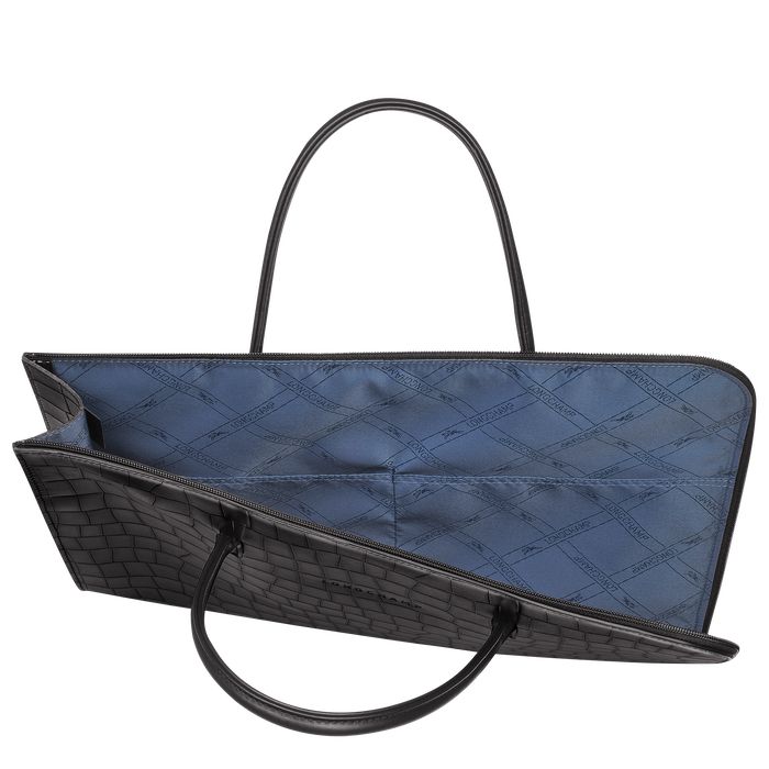 Longchamp Croco Block Miesten Salkku Mustat | 0276954-UT