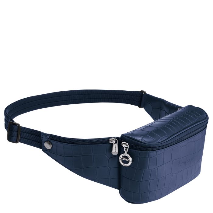 Longchamp Croco Block Miesten Vyölaukku Laivastonsininen | 7901542-PR