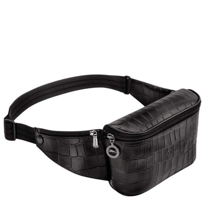 Longchamp Croco Block Miesten Vyölaukku Mustat | 8924067-AH