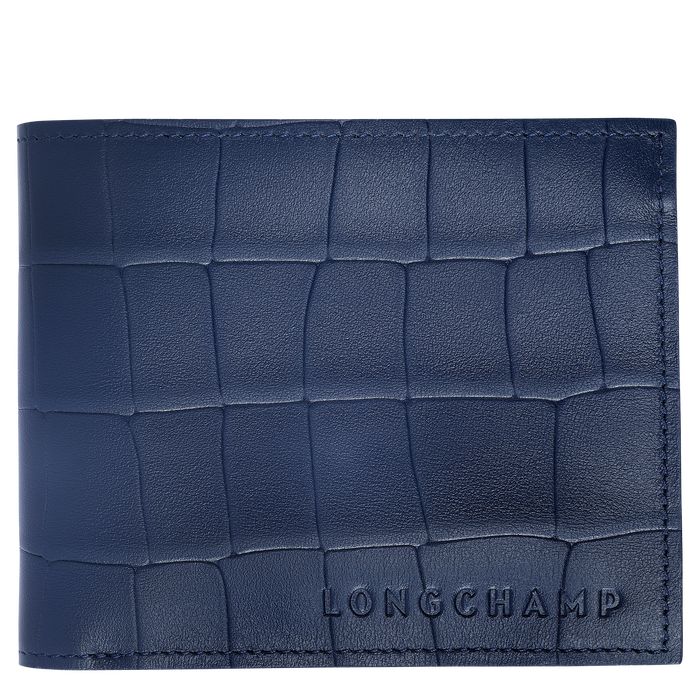 Longchamp Croco Block Naisten Lompakko Laivastonsininen | 6218957-DC