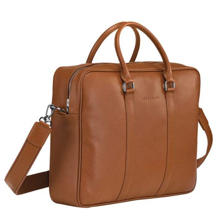 Longchamp Le Foulonne Miesten Salkku Caramel Colour | 9316850-OF