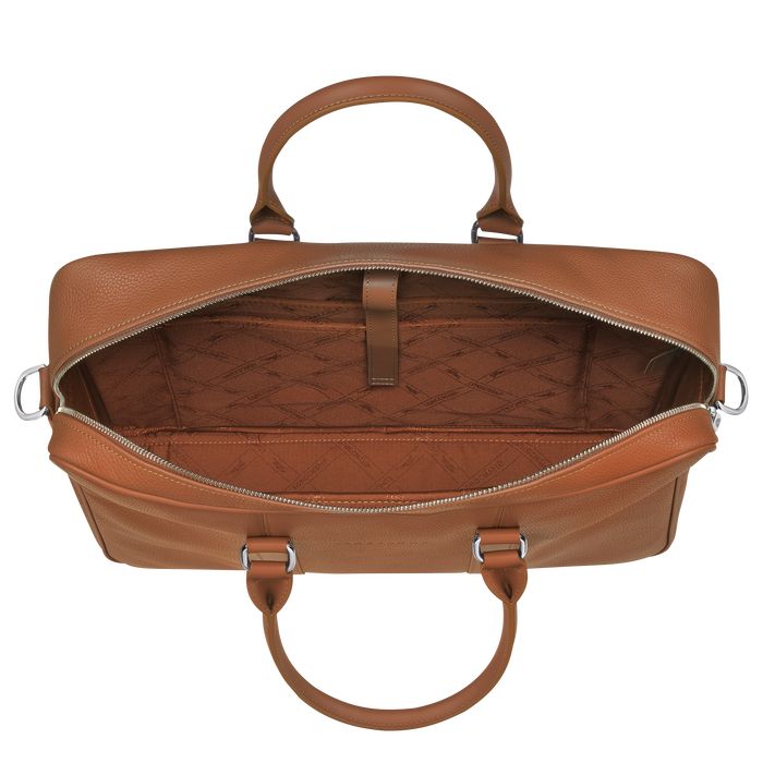 Longchamp Le Foulonne Miesten Salkku Caramel Colour | 9316850-OF