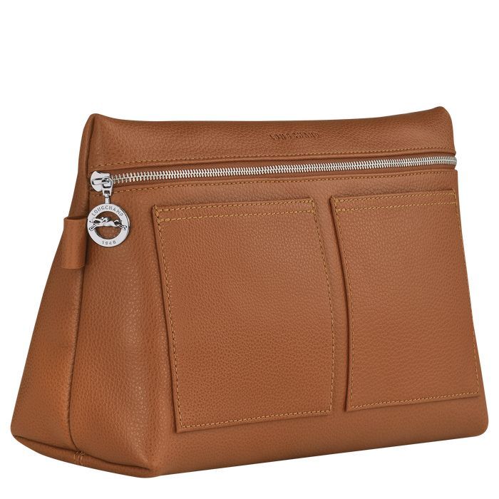 Longchamp Le Foulonne Miesten Toilettilaukku Caramel Colour | 7098352-SO