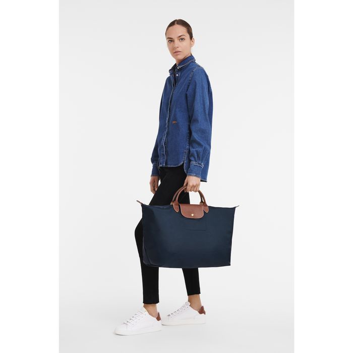 Longchamp Le Pliage Original Miesten Matkakassit Laivastonsininen | 3205471-ZK