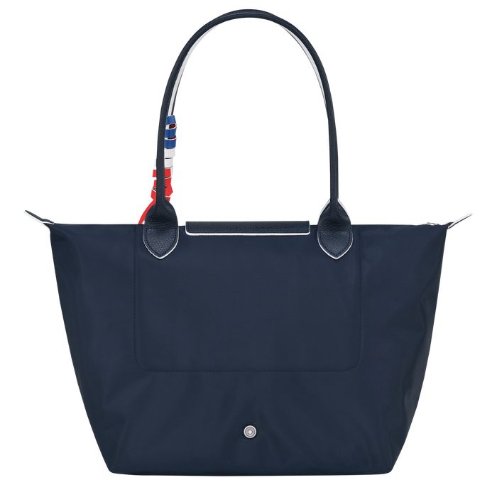 Longchamp Le Pliage Tres Paris Naisten Olkalaukku Laivastonsininen | 4576380-XE