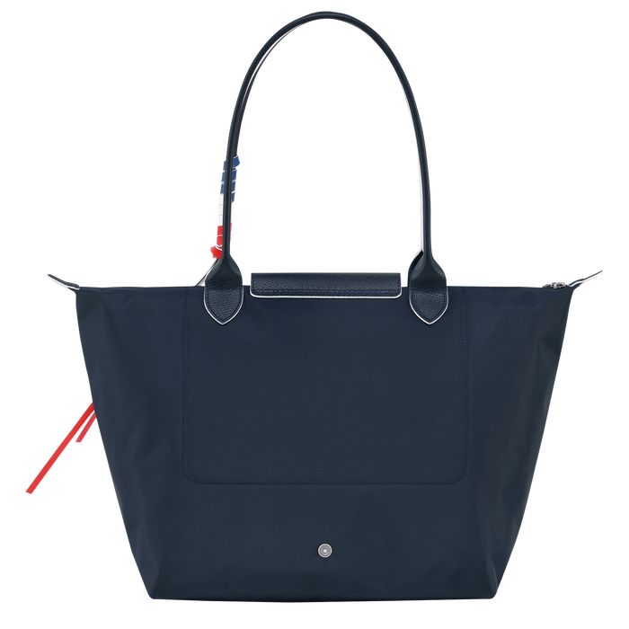 Longchamp Le Pliage Tres Paris Naisten Olkalaukku Laivastonsininen | 8137569-ZY