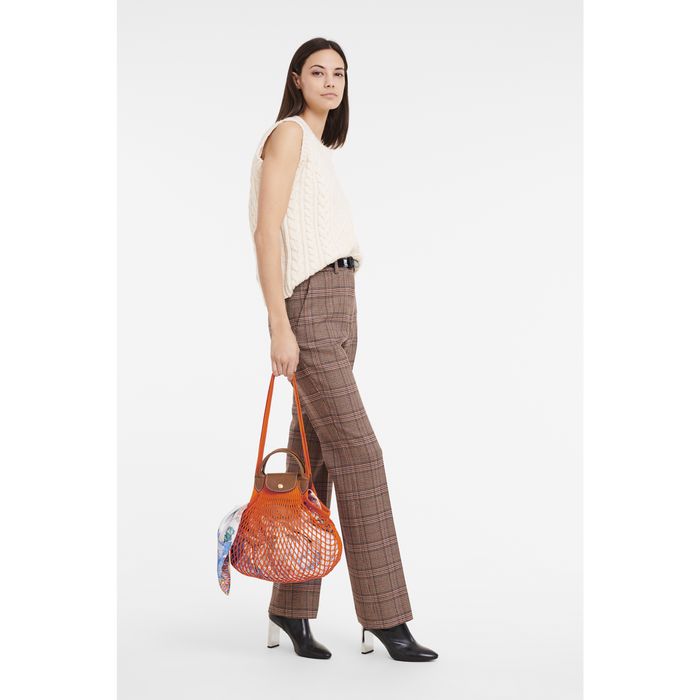 Longchamp Le Pliage filet Naisten Kangaskassit Oranssi | 0728431-AC