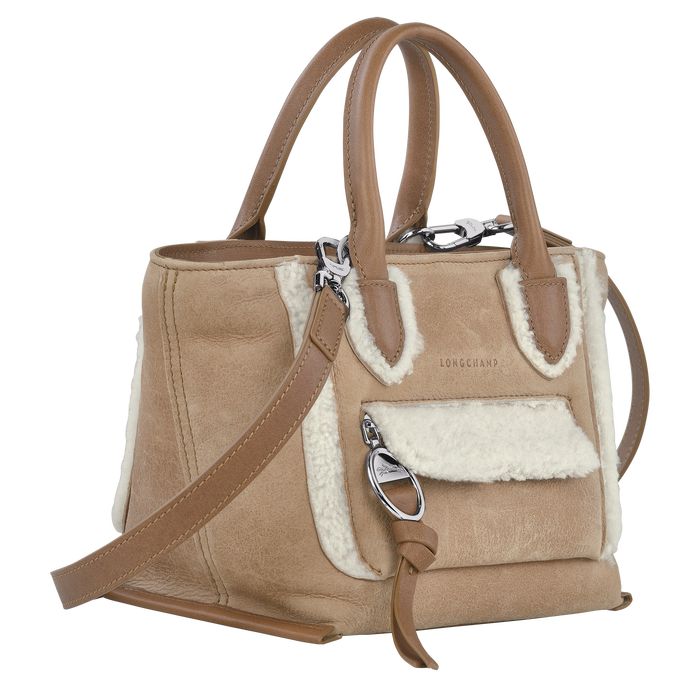 Longchamp Mailbox Naisten Käsilaukut Beige | 1398670-DC