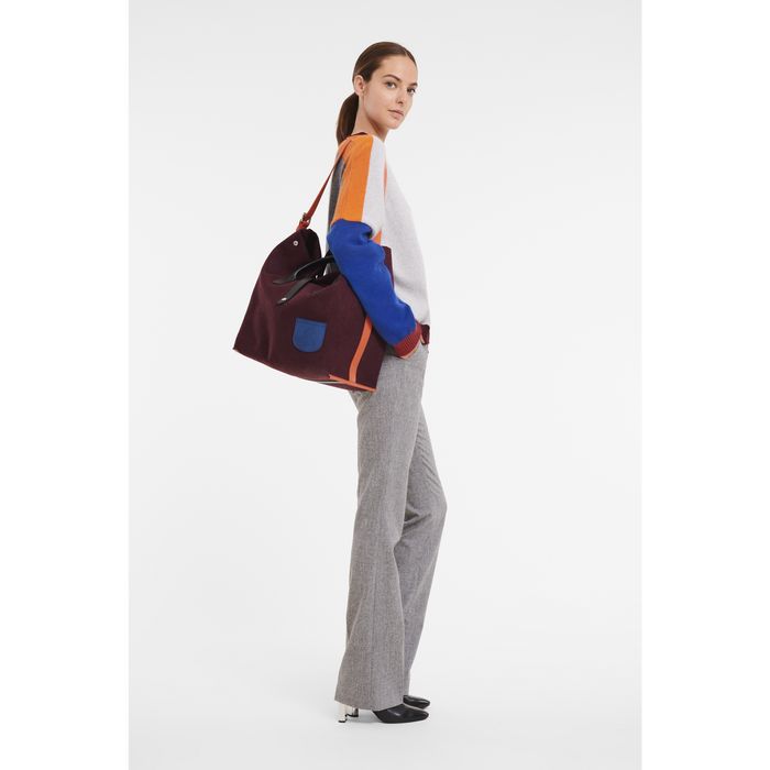 Longchamp Roseau Essential Naisten Olkalaukku Viininpunainen | 3047261-WD