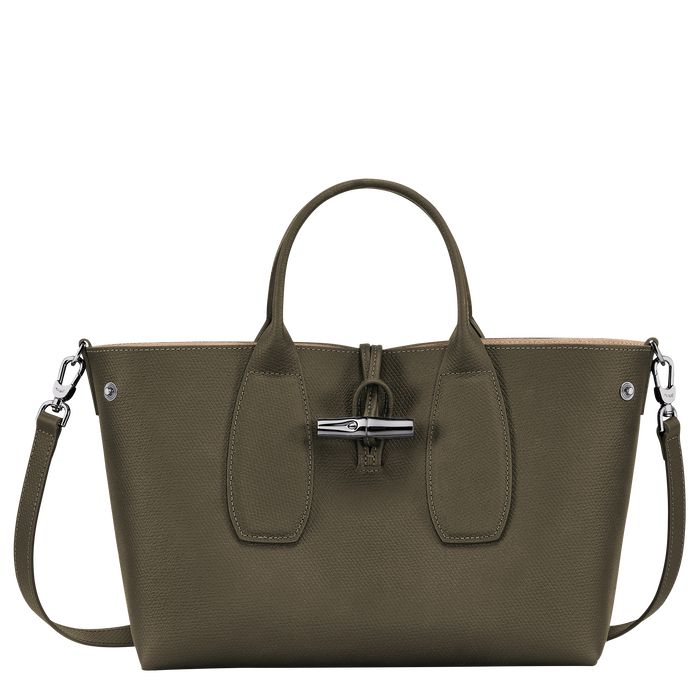 Longchamp Roseau Naisten Käsilaukut Khaki | 7392485-IL