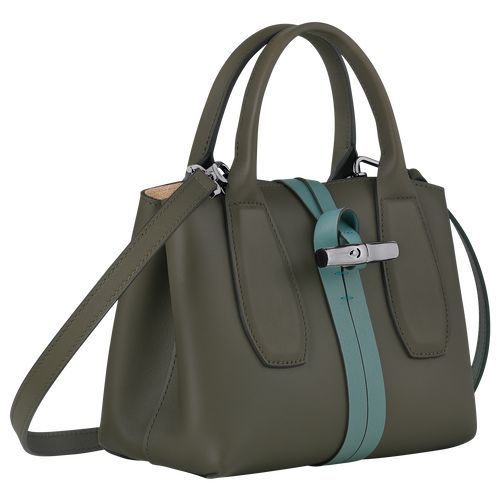 Longchamp Roseau Naisten Käsilaukut Khaki Harmaat Vihreä | 8413620-FE