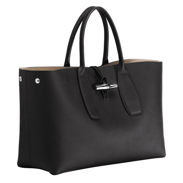 Longchamp Roseau Naisten Käsilaukut Mustat | 9572846-GB