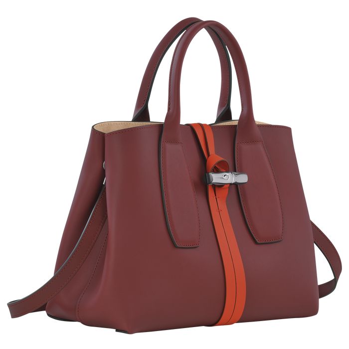 Longchamp Roseau Naisten Käsilaukut Viininpunainen Oranssi | 8752431-WD