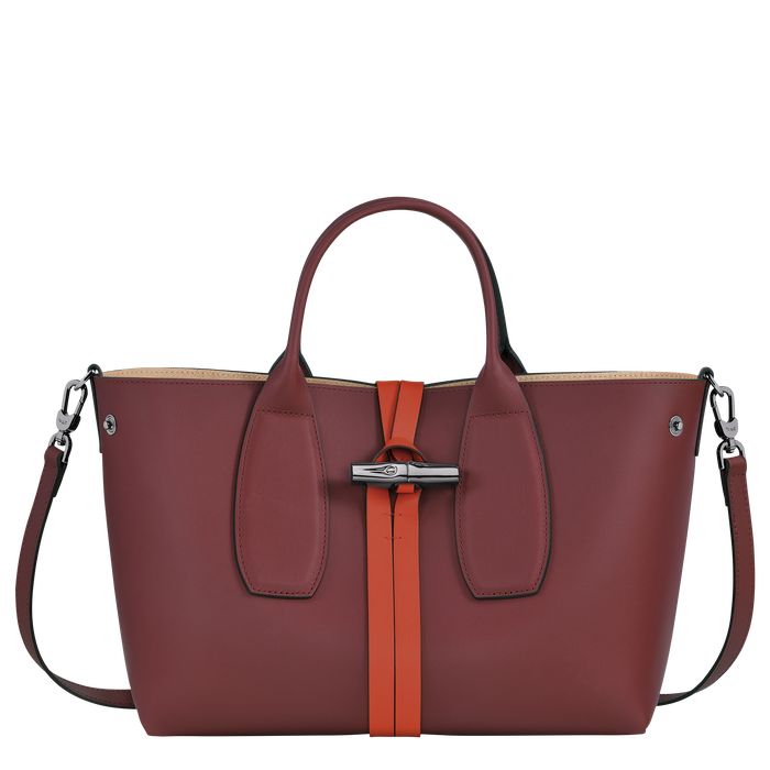 Longchamp Roseau Naisten Käsilaukut Viininpunainen Oranssi | 8752431-WD