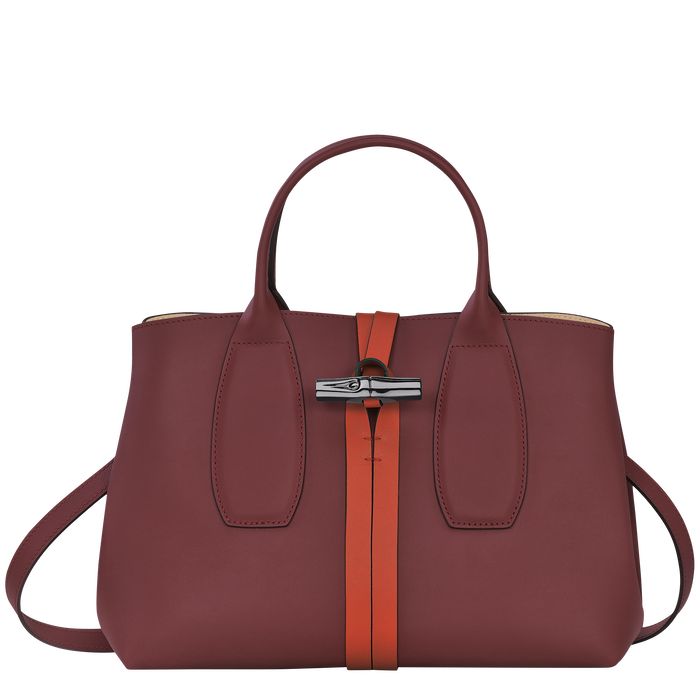 Longchamp Roseau Naisten Käsilaukut Viininpunainen Oranssi | 8752431-WD