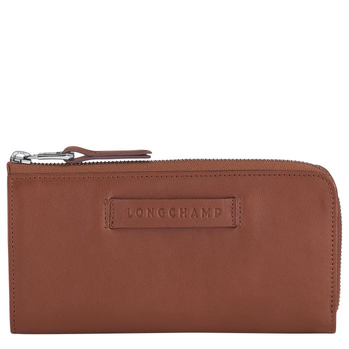 Longchamp 3D Naisten Lompakko Ruskea | 9653841-PV