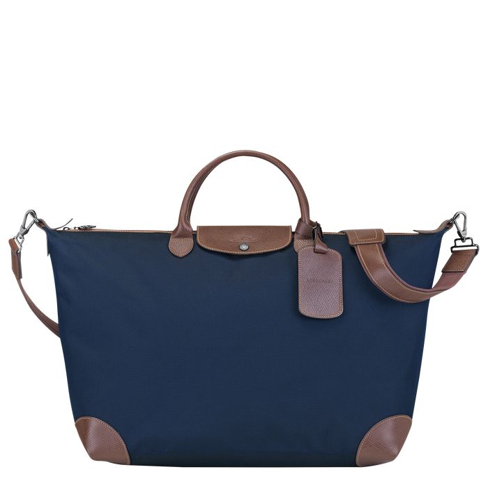 Longchamp Boxford Miesten Matkakassit Sininen | 8473562-QZ