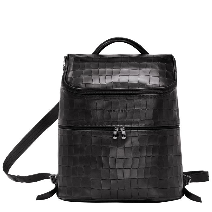 Longchamp Croco Block Miesten Reppu Mustat | 9702538-DT