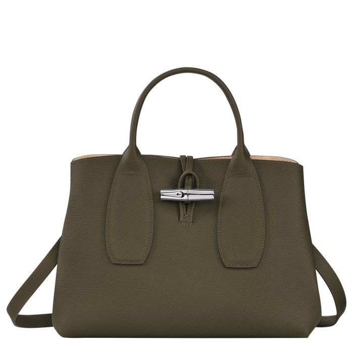 Longchamp Roseau Naisten Käsilaukut Khaki | 7392485-IL